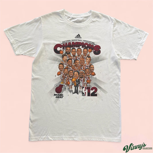Adidas NBA Miami Heat 2012 Finals Champions Basketball Shirt Mens Medium