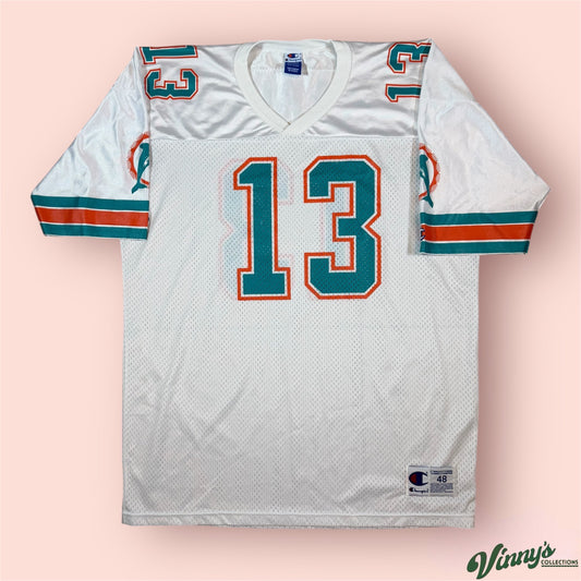 Vintage 90s Champion Miami Dolphins Dan Marino Football Jersey Mens XL