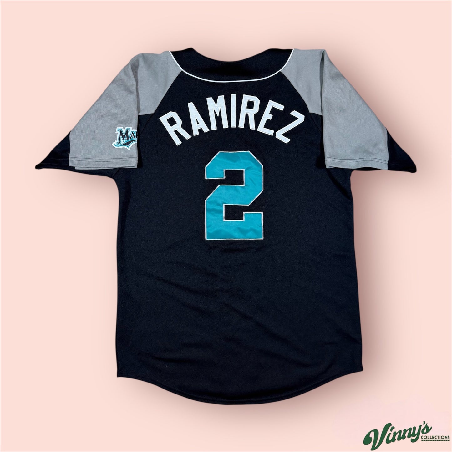 MLB Florida Marlins Hanley Ramirez Baseball Jersey Mens Medium