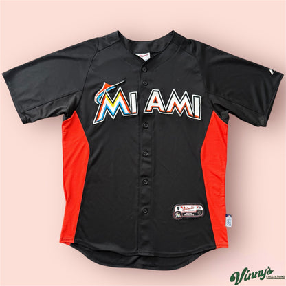 Majestic MLB Miami Marlins Baseball Jersey Mens Medium