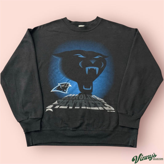 Vintage 1993 Nutmeg NFL Carolina Panthers Football Sweatshirt Mens Large
