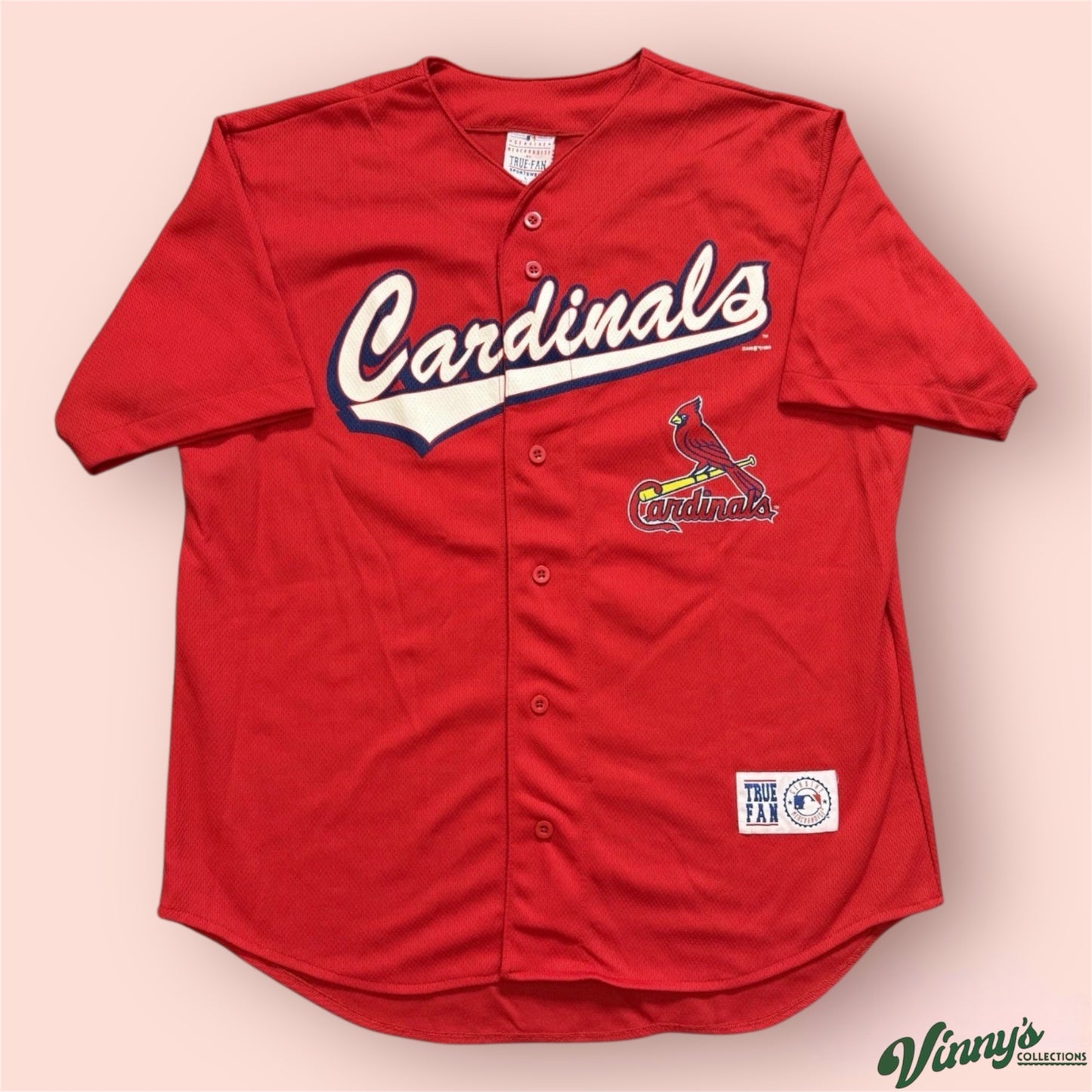 Vintage TrueFan MLB St Louis Cardinals Mark McGwire Baseball Jersey Mens Large