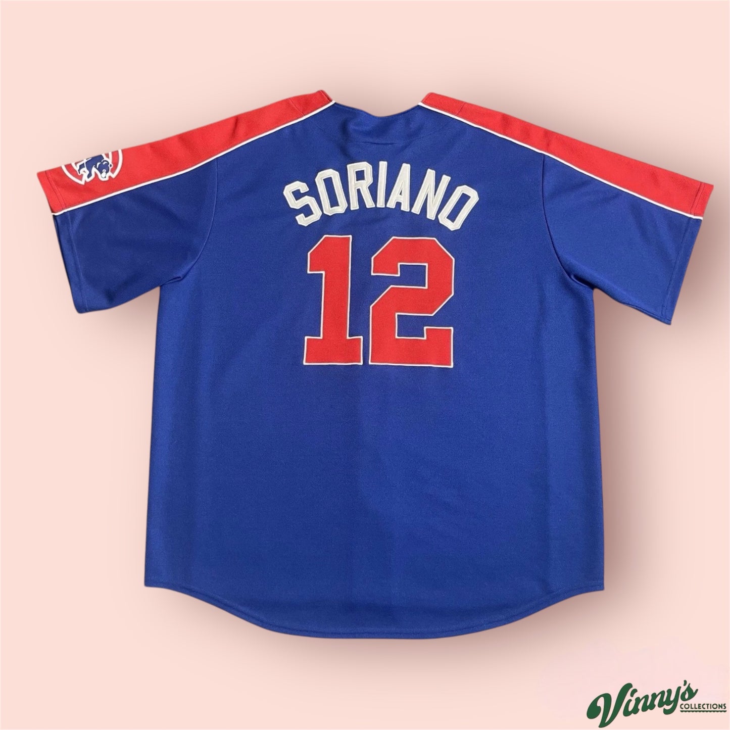 MLB Chicago Cubs Alfonso Soriano Baseball Jersey Mens 2XL