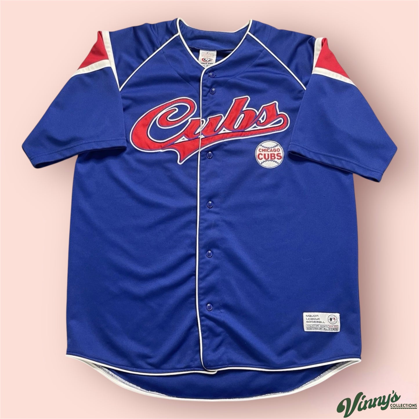 True Fan MLB Chicago Cubs Baseball Jersey Mens XL
