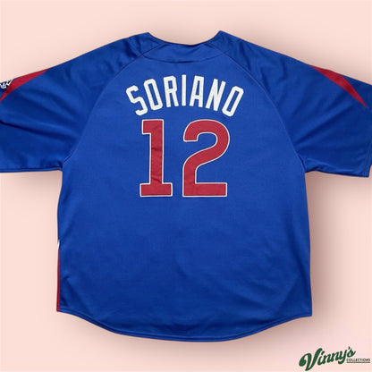 Majestic MLB Chicago Cubs Alfonso Soriano Baseball Jersey Mens 2XL