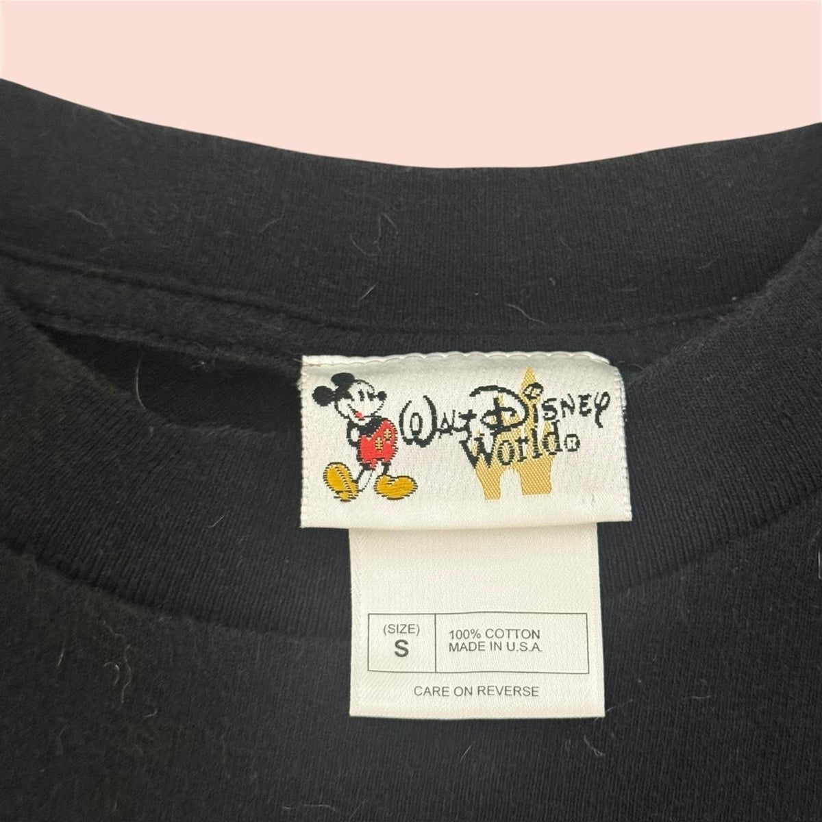 Vintage Walt Disney World Aerosmith Rockin Roller Coaster Shirt Mens Small