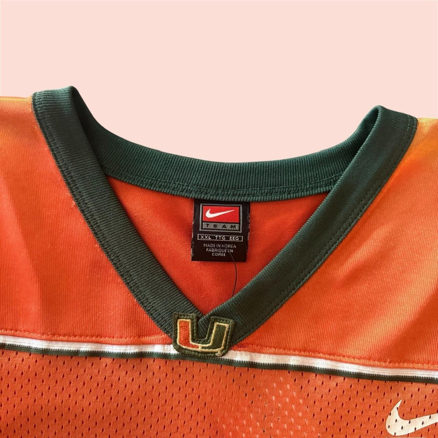 Vintage Nike Miami Hurricanes Frank Gore College Football Jersey Mens 2XL