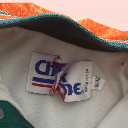 Vintage Chalk Line NFL Miami Dolphins Fanimation Football Jacket Youth Medium