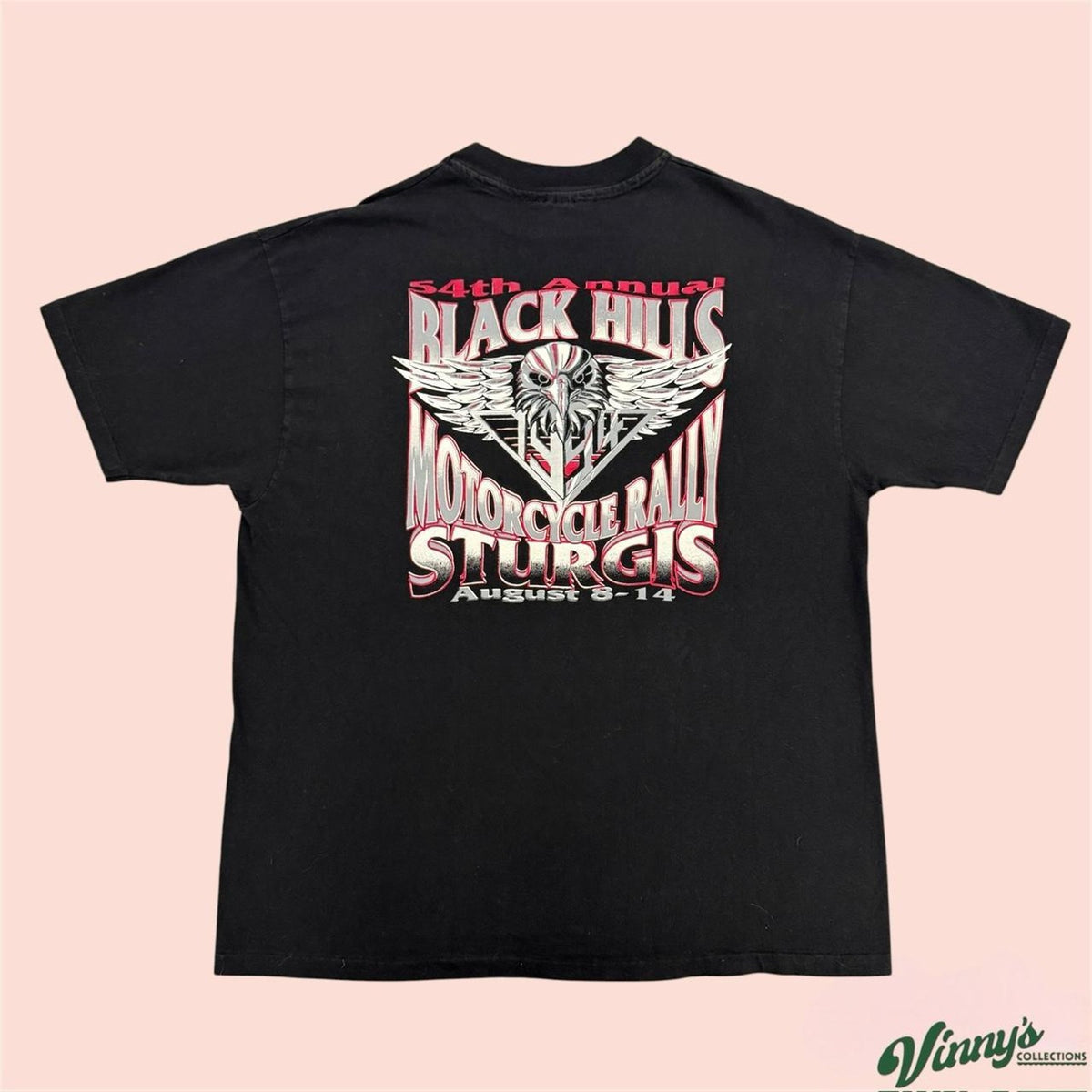 Vintage 90s Hanes Beefy 1994 Sturgis Black Hills Biker Shirt Mens XL