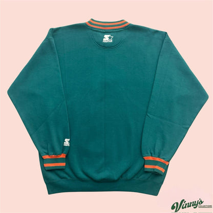 Vintage 90s Starter Miami Dolphins Football Sweatshirt Mens XL