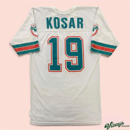 Vintage 90s Champion Miami Dolphins Bernie Kosar Football Jersey Mens 40 Medium