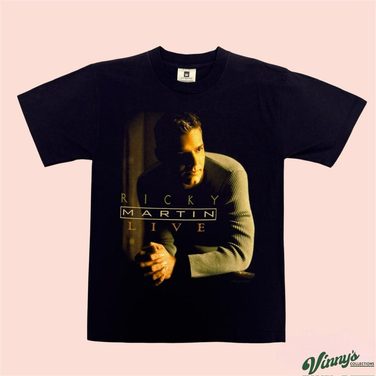 Vintage 90s Winterland Ricky Martin Living La Vida Loca Tour Shirt Mens Medium