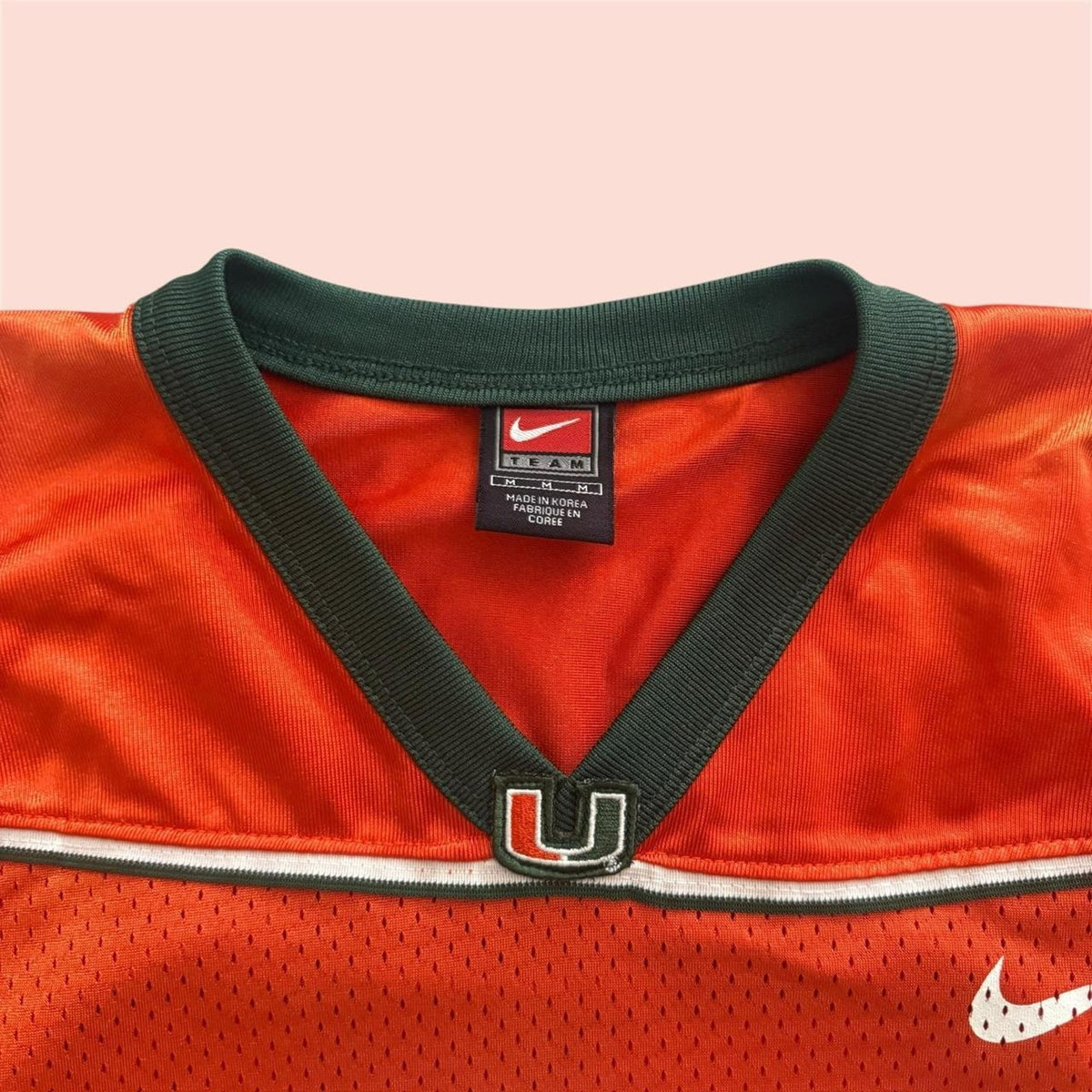 2001 Nike Miami Hurricanes Kellen Winslow Jr College Football Jersey Mens Medium