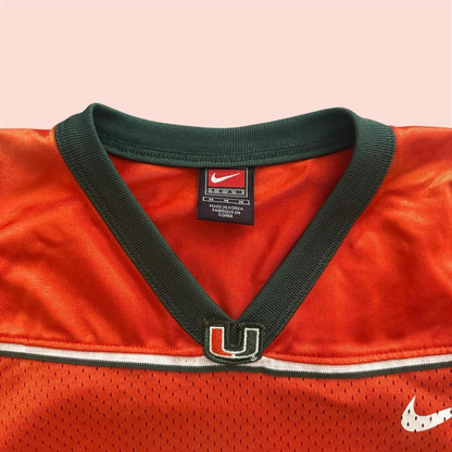 2001 Nike Miami Hurricanes Kellen Winslow Jr College Football Jersey Mens Medium