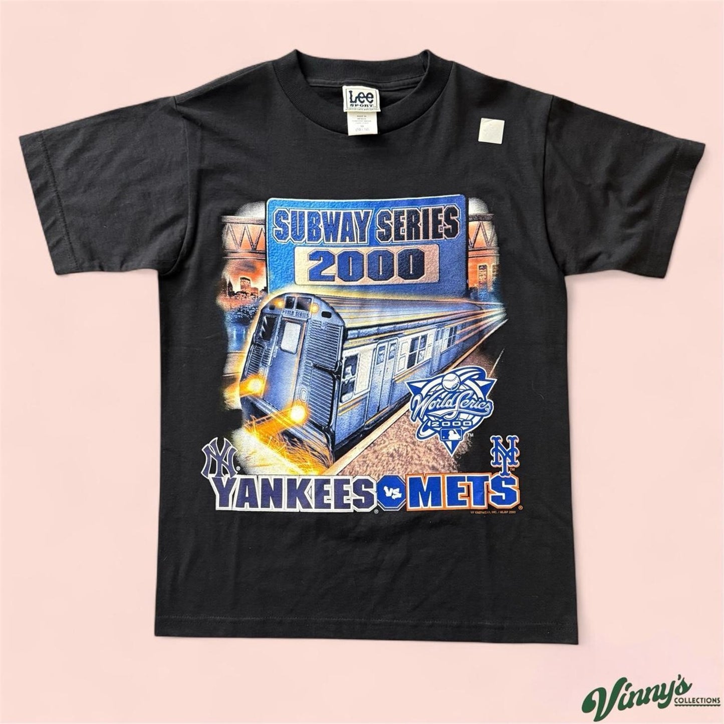 2000 Lee Sport MLB New York Yankees Mets Subway Series Shirt Youth Medium