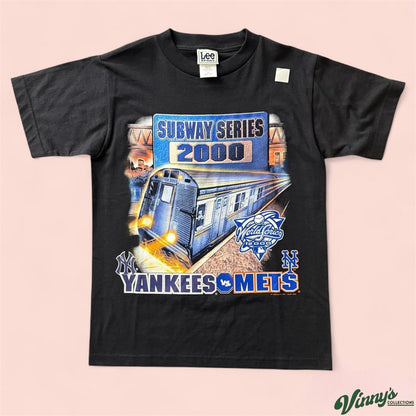 2000 Lee Sport MLB New York Yankees Mets Subway Series Shirt Youth Medium