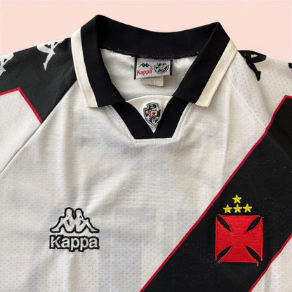 Vintage 1996 Kappa Vasco Da Gama Ramon Menezes Away Soccer Jersey Kit Mens Large