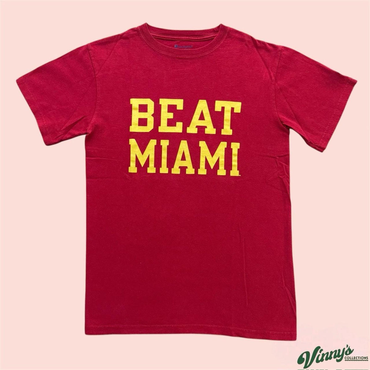 Champion FSU Florida State Seminoles Beat Miami College Shirt Mens Small