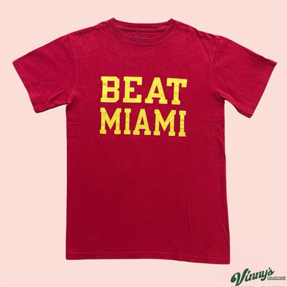 Champion FSU Florida State Seminoles Beat Miami College Shirt Mens Small