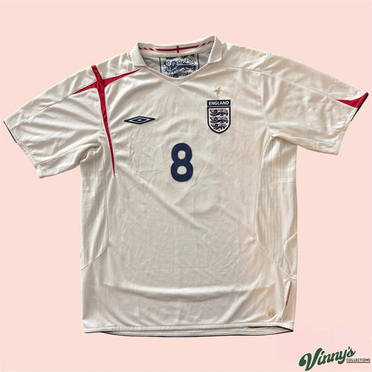 Vintage Umbro 2006 England Frank Lampard World Cup Home Soccer Jersey Mens Large