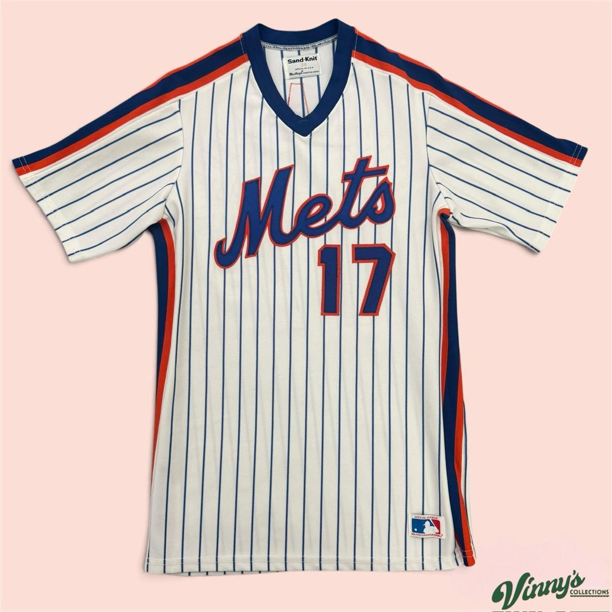 Vintage 80s Sand Knit New York Mets Keith Hernandez Baseball Jersey Mens Medium