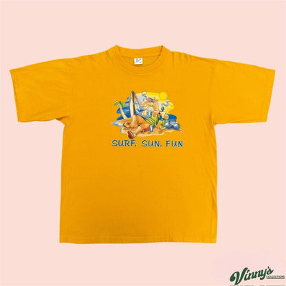 Vintage 90s Maria Surf Sun Fun Camel Shirt Mens XL