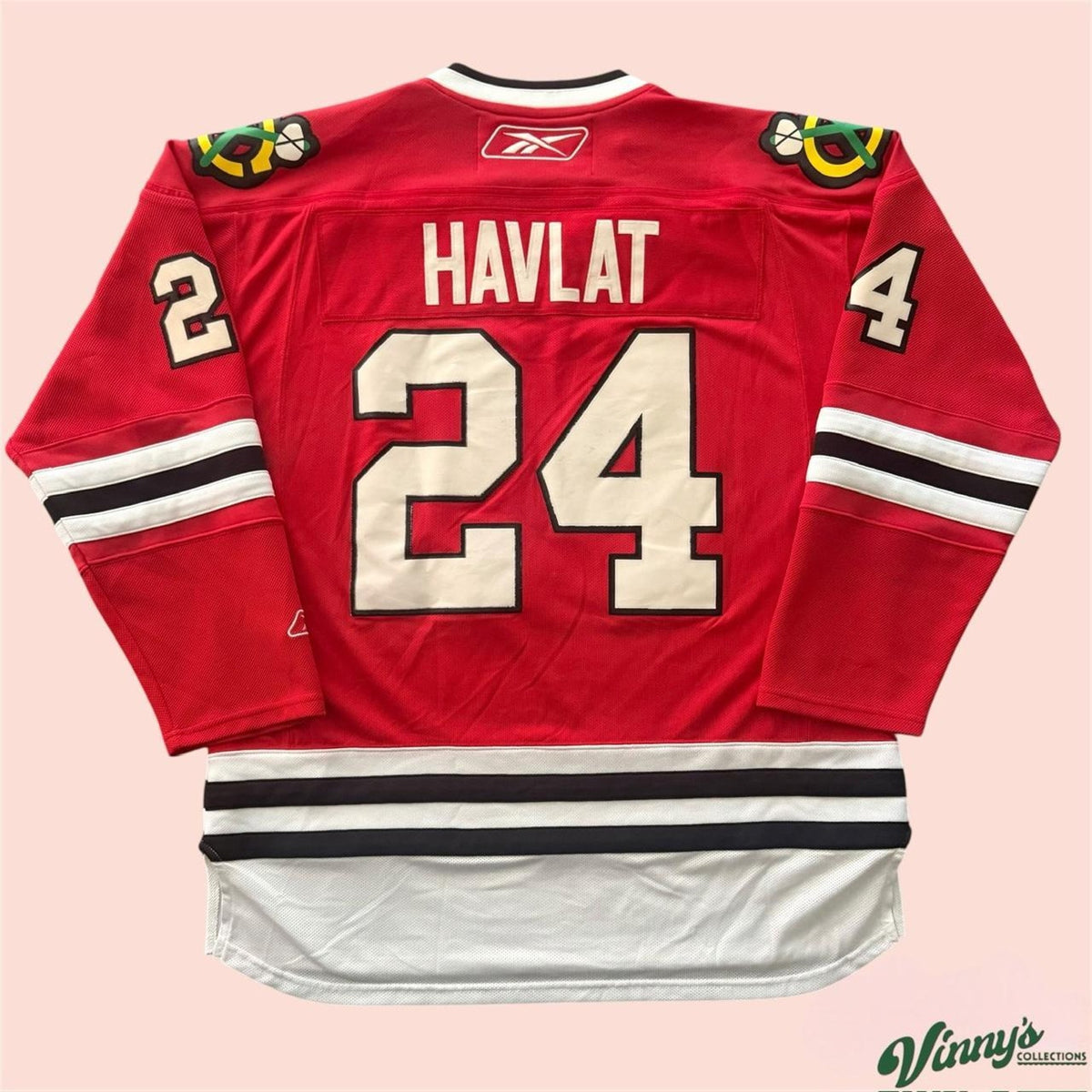 Vintage Reebok NHL Chicago Blackhawks Martin Havlat Hockey Jersey Mens XL