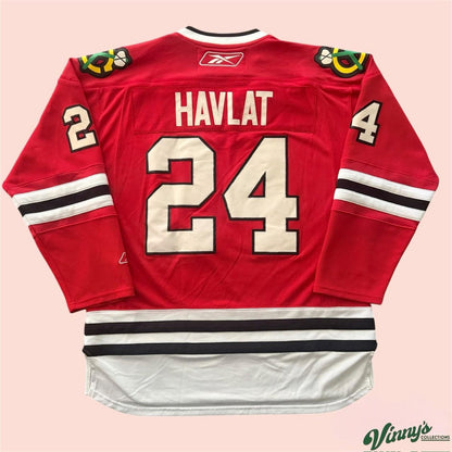 Vintage Reebok NHL Chicago Blackhawks Martin Havlat Hockey Jersey Mens XL