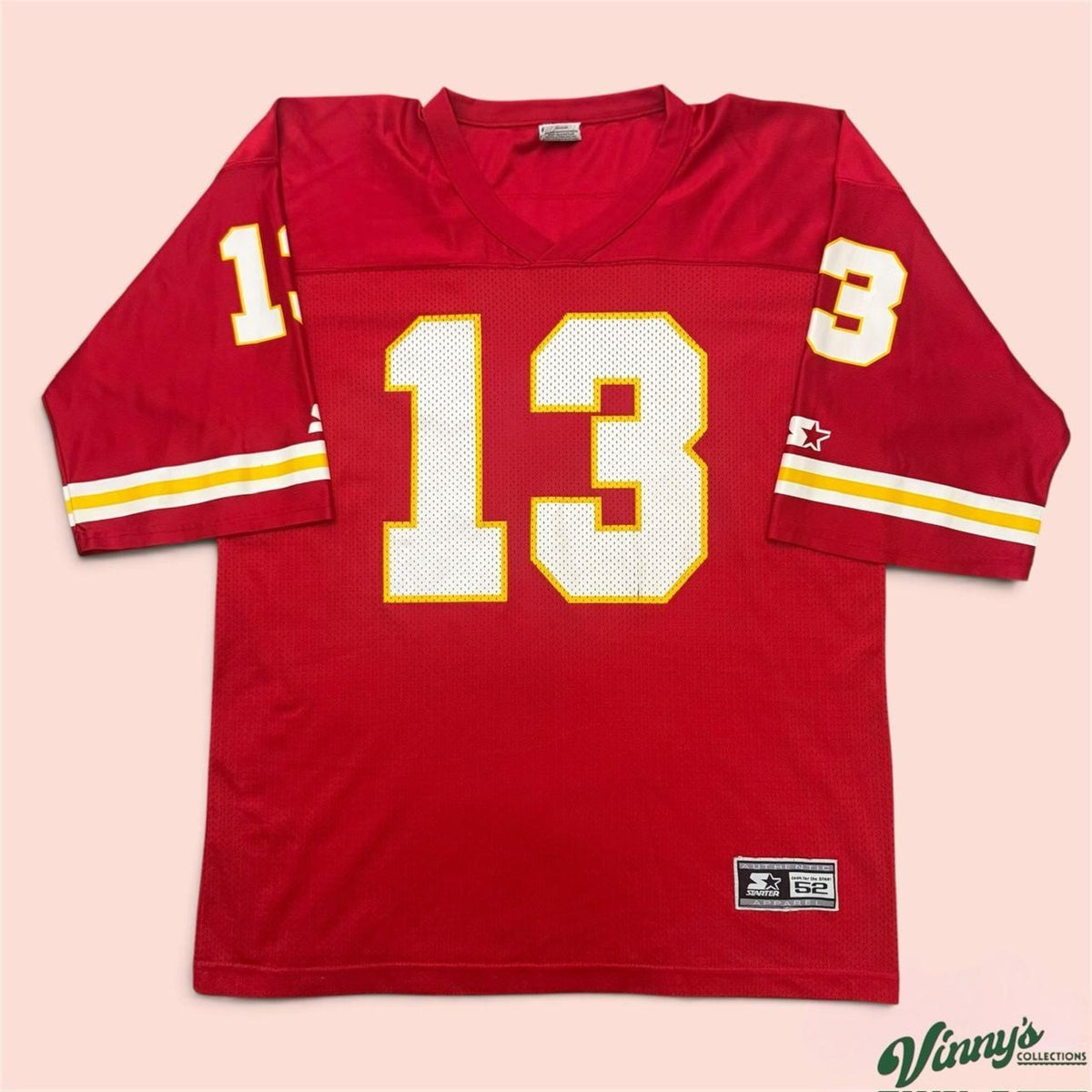 Vintage 90s Starter NFL Kansas City Chiefs Steve Bono Football Jersey Mens XL