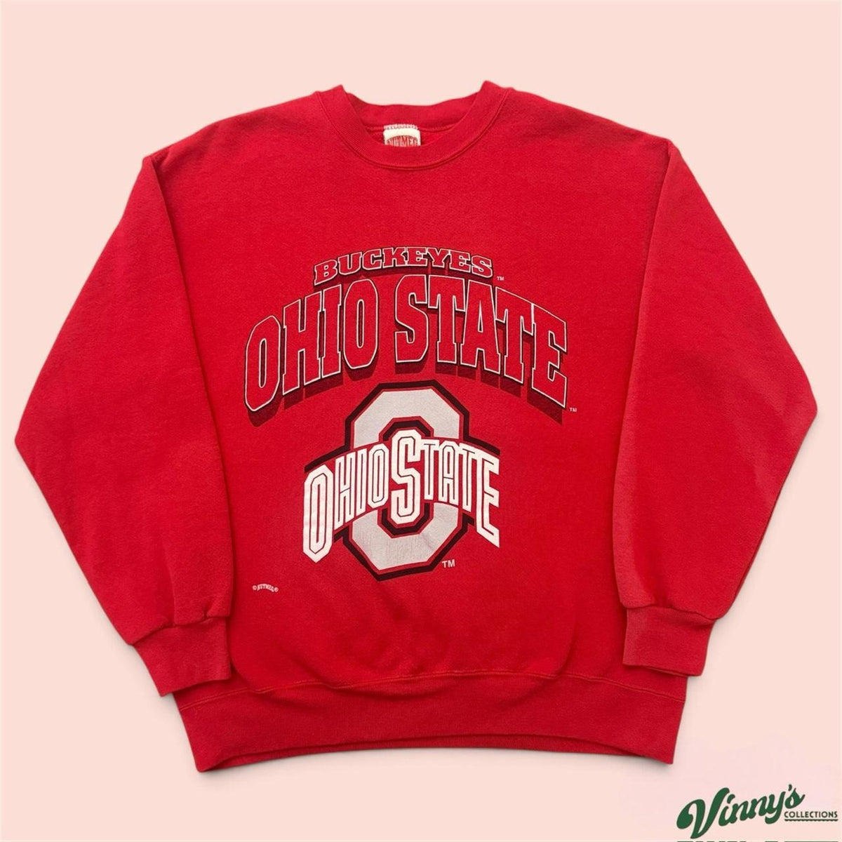 Vintage 90s Nutmeg Ohio State Buckeyes College Sweatshirt Mens Large