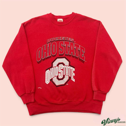 Vintage 90s Nutmeg Ohio State Buckeyes College Sweatshirt Mens Large