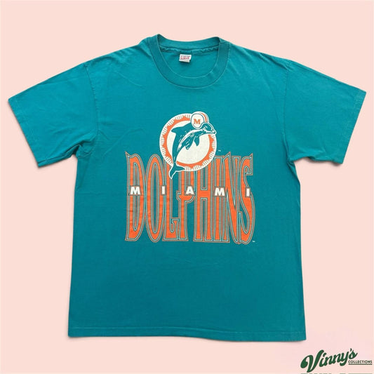Vintage 90s Garan NFL Miami Dolphins Football Shirt Mens XL