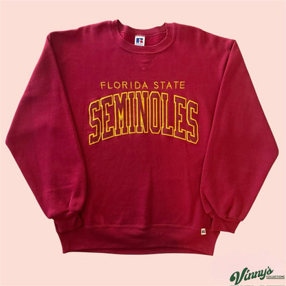 Russell Athletic Florida State Seminoles College Crewneck Sweatshirt Mens Large