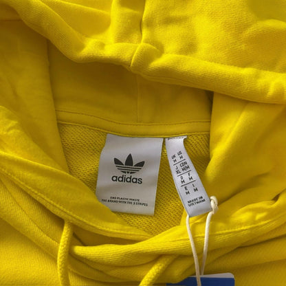 NWT Adidas Originals Yellow Green Stripes Brazil Hoodie Mens Medium