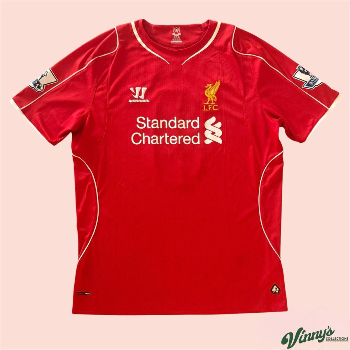 Warrior 2014/15 Liverpool Steven Gerrard Home Soccer Jersey Kits Mens XL