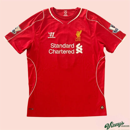 Warrior 2014/15 Liverpool Steven Gerrard Home Soccer Jersey Kits Mens XL