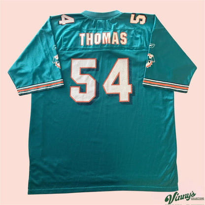 Vintage 00s NFL Reebok Miami Dolphins Zach Thomas Football Jersey Mens XL