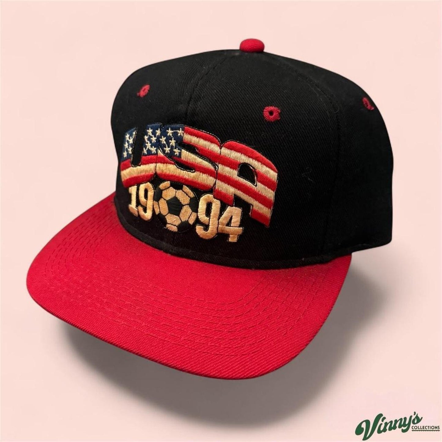 Vintage 90s 1994 USA World Cup Soccer Snapback Cap