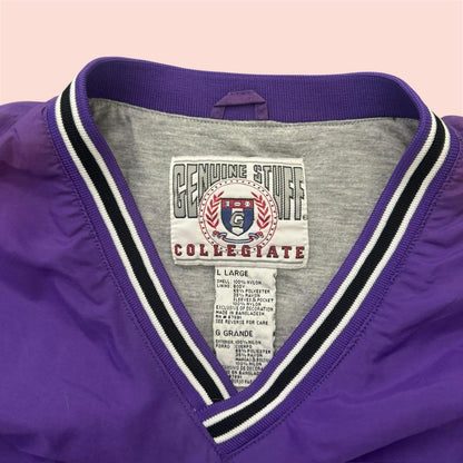 Vintage 90s  Kansas State Wildcats College Sweater Jacket Mens Large