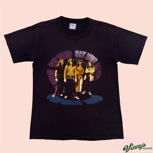 Vintage 90s All Sport Black Sabbath Band Shirt Mens Medium