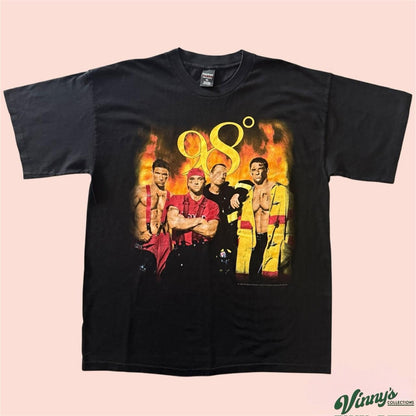 Vintage 90s Polygram 98 Degrees Band Shirt Mens XL