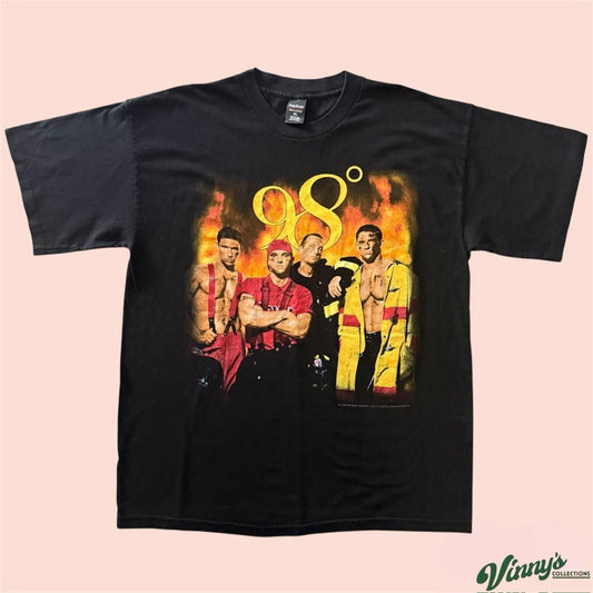 Vintage 90s Polygram 98 Degrees Band Shirt Mens XL