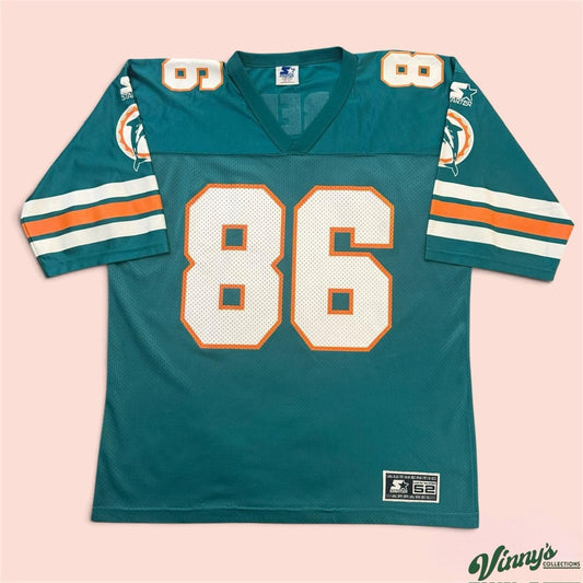 Vintage 90s Starter Miami Dolphins Eric Green Football Jersey Mens XL