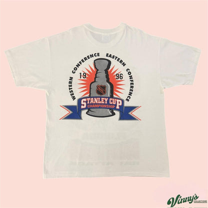 Vintage 90s Florida Panthers 1996 Stanley Cup Rat Attack Hockey Shirt Mens XL