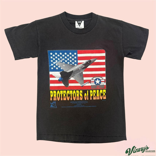 Vintage 90s SSI Operation Desert Storm Protectors of Peace Shirt Youth Large