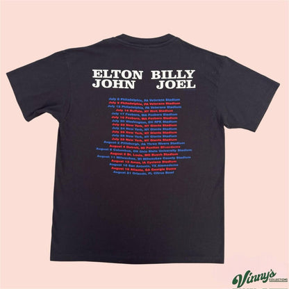 Vintage 90s GEM Elton John Billy Joel Tour Shirt Mens XL
