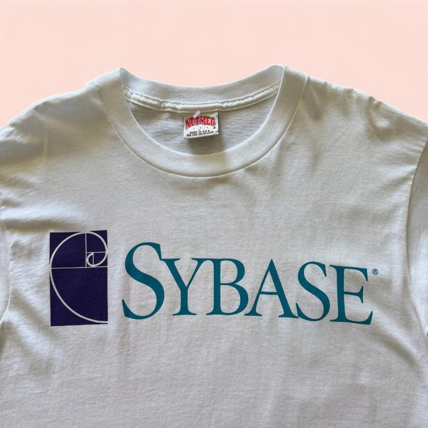 Vintage Nutmeg 1994 World Cup Sybase Soccer Shirt Mens Large