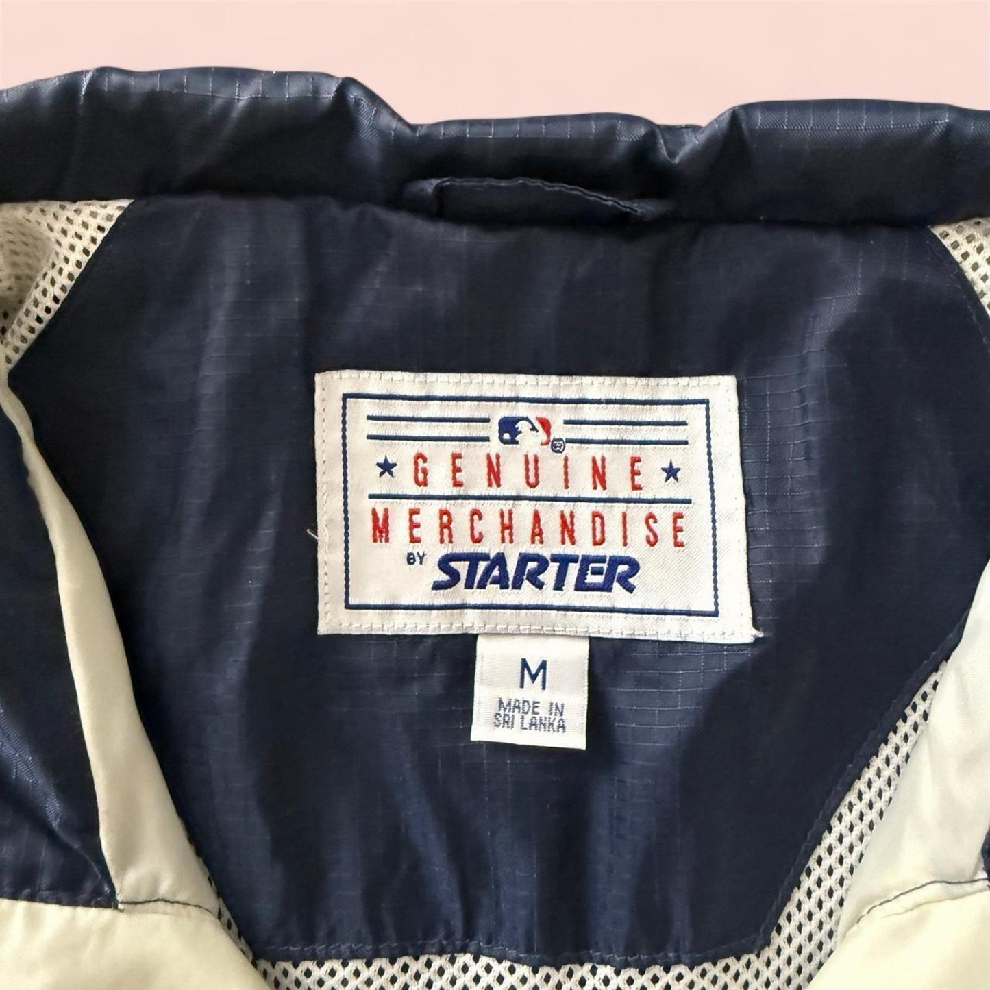Vintage 90s Starter MLB New York Yankees Baseball Windbreaker Jacket Mens Medium