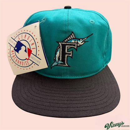 Vintage 90s NWT MLB Florida Marlins Baseball Snapback Hat