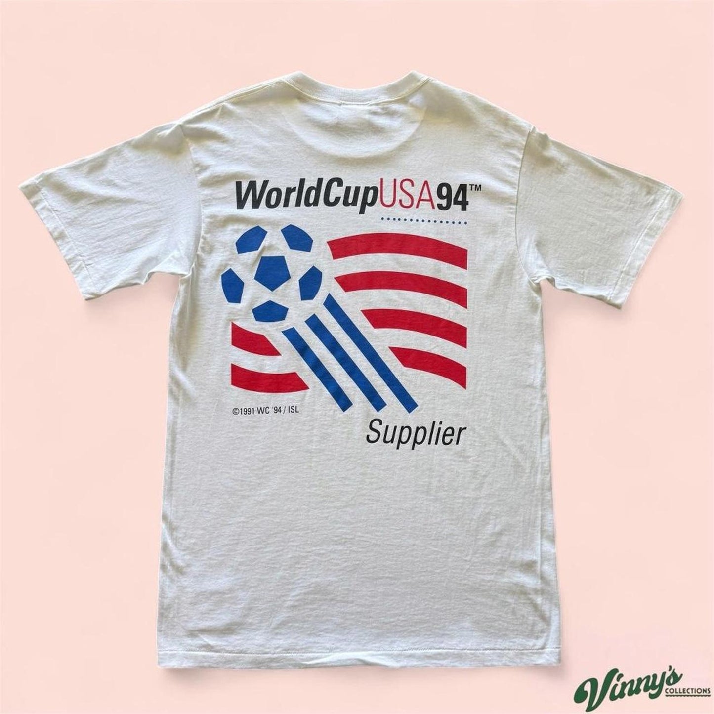 Vintage Nutmeg 1994 World Cup Sybase Soccer Shirt Mens Large